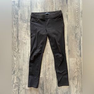 Liverpool Brown Plaid Print Leggings/Skinny Pant Dress Pant - Size 6